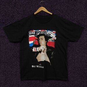 Sex Pistols Anarchy in the UK Sid Vicious Poster T-Shirt L